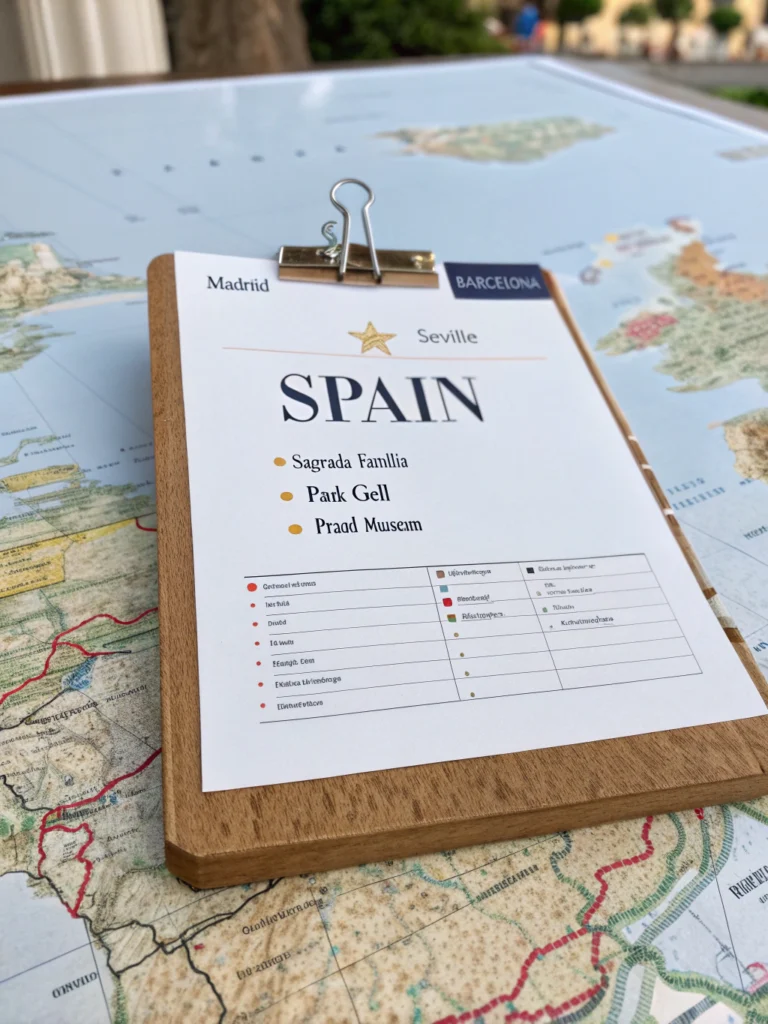 spain travel itinerary